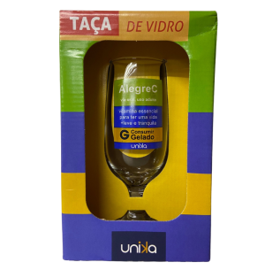 TAÇA VIDRO 300ML ALEGREC