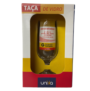 TAÇA VIDRO 300ML PARACEBEBER