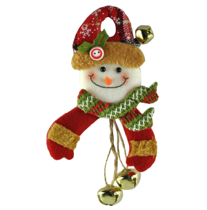 ENFEITE BONECO FELTRO GUIZO 17CM