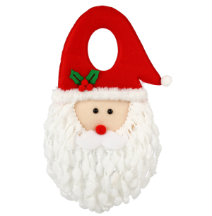 ENFEITE PORTA MAÇANETA PAPAI NOEL 28CM