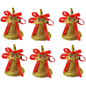 ENFEITE SINO C/GLITTER  5CM 6UN