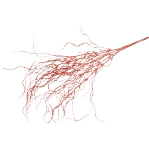 GALHO GLITTER 50CM VERMELHA