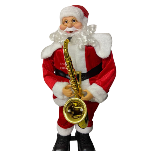 PAPAI NOEL 90CM MUSICAL MOVIMENTO C/ SENSOR SAXOFONE