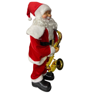 PAPAI NOEL 90CM MUSICAL MOVIMENTO C/ SENSOR SAXOFONE