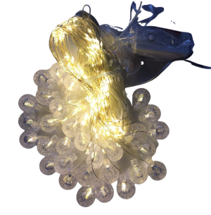 PISCA CASCATA 300 LEDS 8F AM 5M ARAME 30 BOLAS BIVOLT