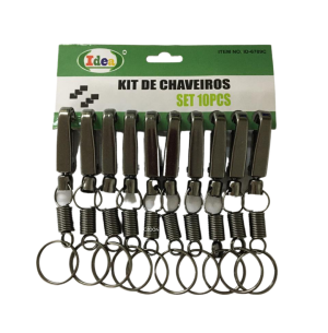 CHAVEIRO DE METAL GANCHO 7CM 10UN