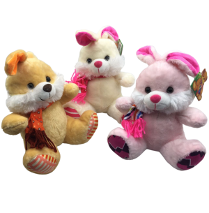 PELÚCIA COELHO SENTADO 22CM CACHECOL