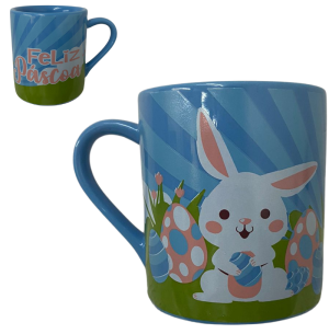 CANECA PORCELANA 300ML PÁSCOA FAIXA