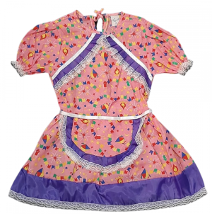 VESVESTIDO INF.TEC. GRACINHA TAM.P/M/G