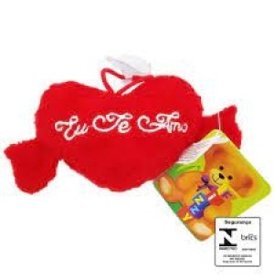 PELÚCIA ALMOFADA CORAÇÃO MÃO 25X14CM