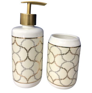 KIT BANHEIRO PORCELANA 2PÇS