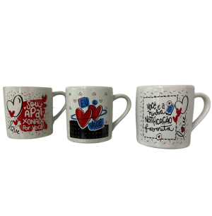CANECA PORCELANA 300ML NAMORADO SPOT