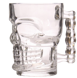 CANECA CAVEIRA 500ML VIDRO