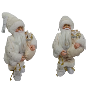 PAPAI NOEL 30CM C/ LAMPIÃO BOTA PRESENTE