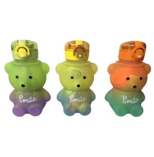 SQUEEZE INFANTIL PLÁST.800ML ALÇA + ADESIVO URSO