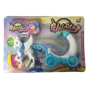 CARRUAGEM E UNICÓRNIO 9CM