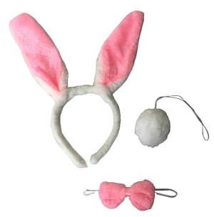 FESTA TIARA ORELHA COELHO 3PÇS