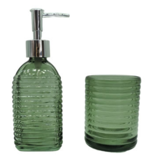 KIT BANHEIRO VIDRO 2PÇS