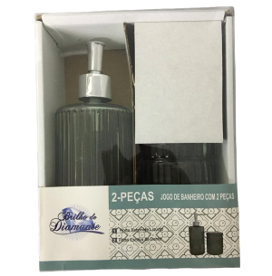KIT BANHEIRO VIDRO 2PÇS