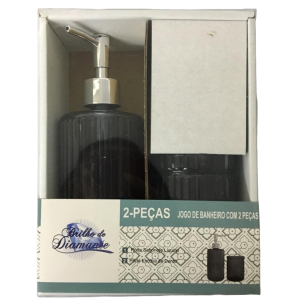 KIT BANHEIRO VIDRO 2PÇS