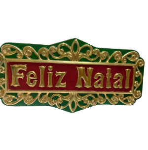 PLACA FELIZ NATAL 188X98CM