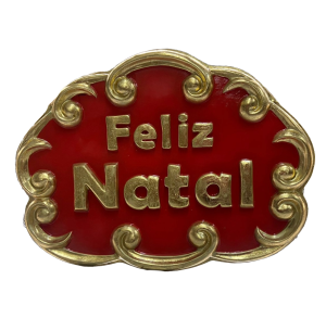 PLACA FELIZ NATAL 100X78CM