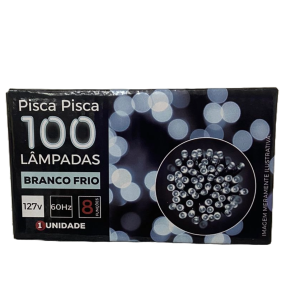 PISCA LED FIO VERDE 8 FUNÇÕES 100L BRANCO FRIO 9M