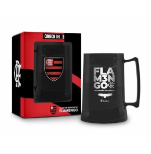 CANECA ACRÍLICO GEL 300ML FLAMENGO LIBERTADORES
