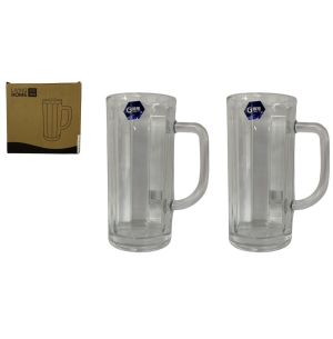 CANECA VIDRO CERVEJA 374ML 2UN