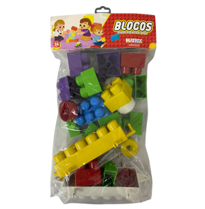 PEDAGÓGICO BLOCOS MONTAR 26 PEÇAS