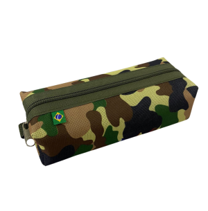 PORTA LÁPIS 18CM 1 DIVISÃO CAMUFLADO
