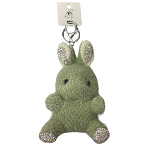 CHAVEIRO PELÚCIA STRASS COELHO 9CM