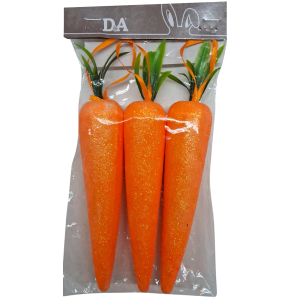 PÁSCOA CENOURA C/GLITTER 20CM 3UN