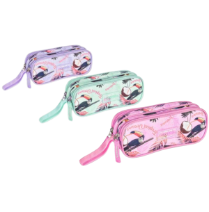 PORTA LÁPIS 20CM 2 DIVISÕES TROPICAL