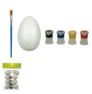 PÁSCOA OVO ISOPOR 8UN TINTA/PINCEL