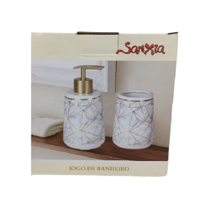 KIT BANHEIRO PORCELANA 2PÇS