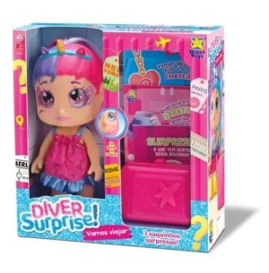 BONECA DIVER SURPRISE VAMOS VIAJAR