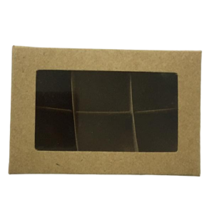 CAIXA DOCE KRAFT C/ VISOR P/6UN