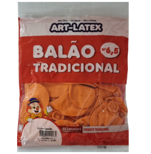 BALÃO 6.5 LARANJA C/50