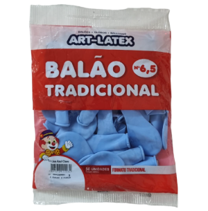BALÃO 6.5 AZUL CLARO C/50