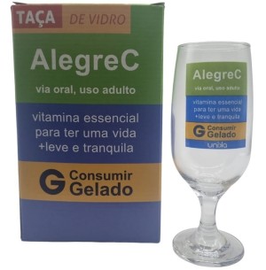 TAÇA VIDRO 300ML ALEGREC