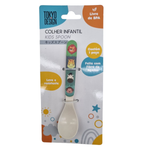 TALHER FIBRA BAMBU COLHER INF.13CM