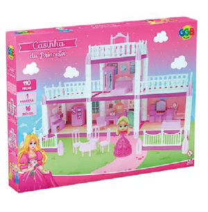 COLEÇÃO PRINCESA 53CM CASINHA 110PÇS