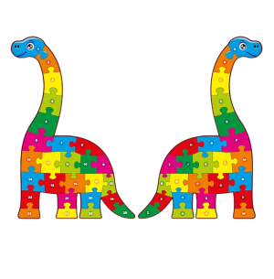 QUEBRA CABEÇA  DINO ALFABETO E NÚMEROS 26PÇS