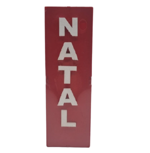 CASTIÇAL MADEIRA 18CM NATAL