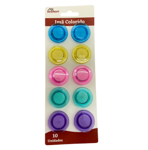 ÍMÃ BOTÃO 10UN 3CM