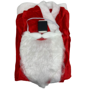 ROUROUPA PAPAI NOEL VELUDO 5PÇS