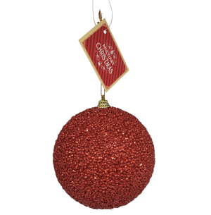  BOLA DEC.10CM GLITTER DR/VM/CHAMPANHE