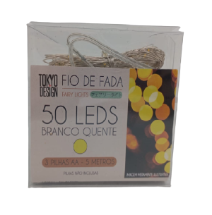 FIO FADA 50 LEDS AP.5M AMARELO