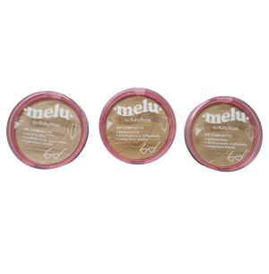 PÓ COMPACTO MELU RUBY ROSE 10G